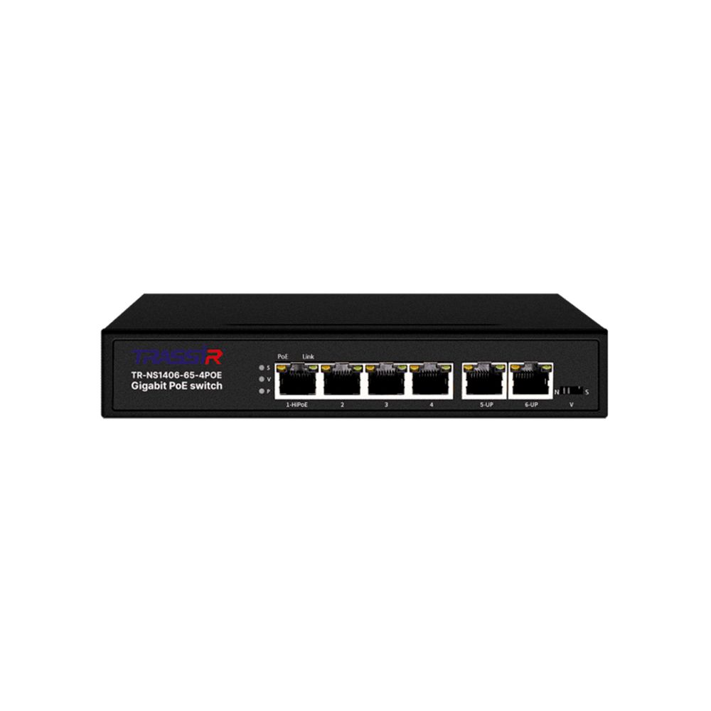 TR-NS1406-65-4PoE PoE коммутатор Trassir