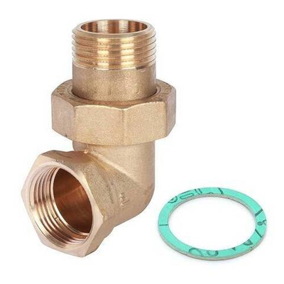 Разъемное соединение (американка) угловое STOUT - 1/2" (ВР/НР, без покрытия, плоское уплотнение)