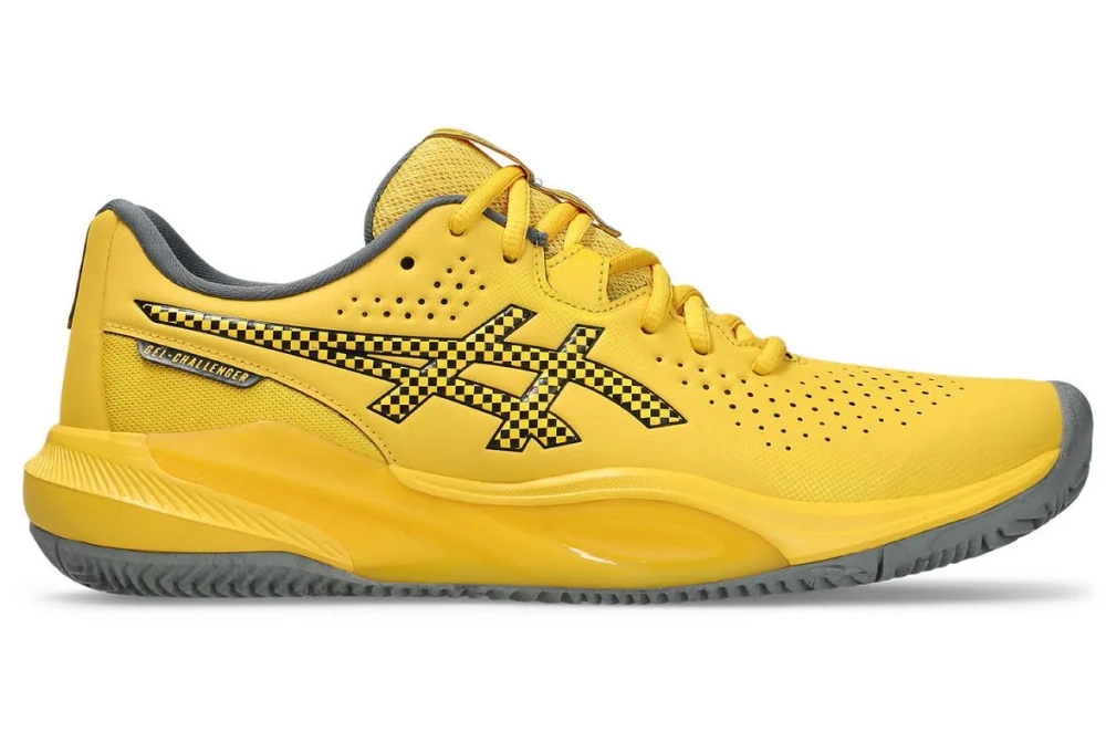 Мужские кроссовки теннисные Asics Gel-Challenger 15 Clay - saffron/steel grey