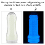 Мастурбатор мужской Lovetoy Ribbed Lumino Play, светящийся, 20,5х8 см