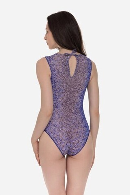 Купальник без рукава "Крокодил лиловый"