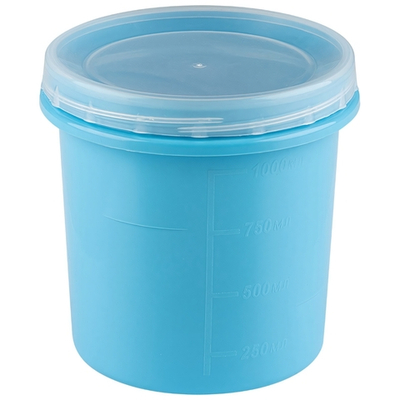 Банка 1,1л цветная с прозрачной крышкой