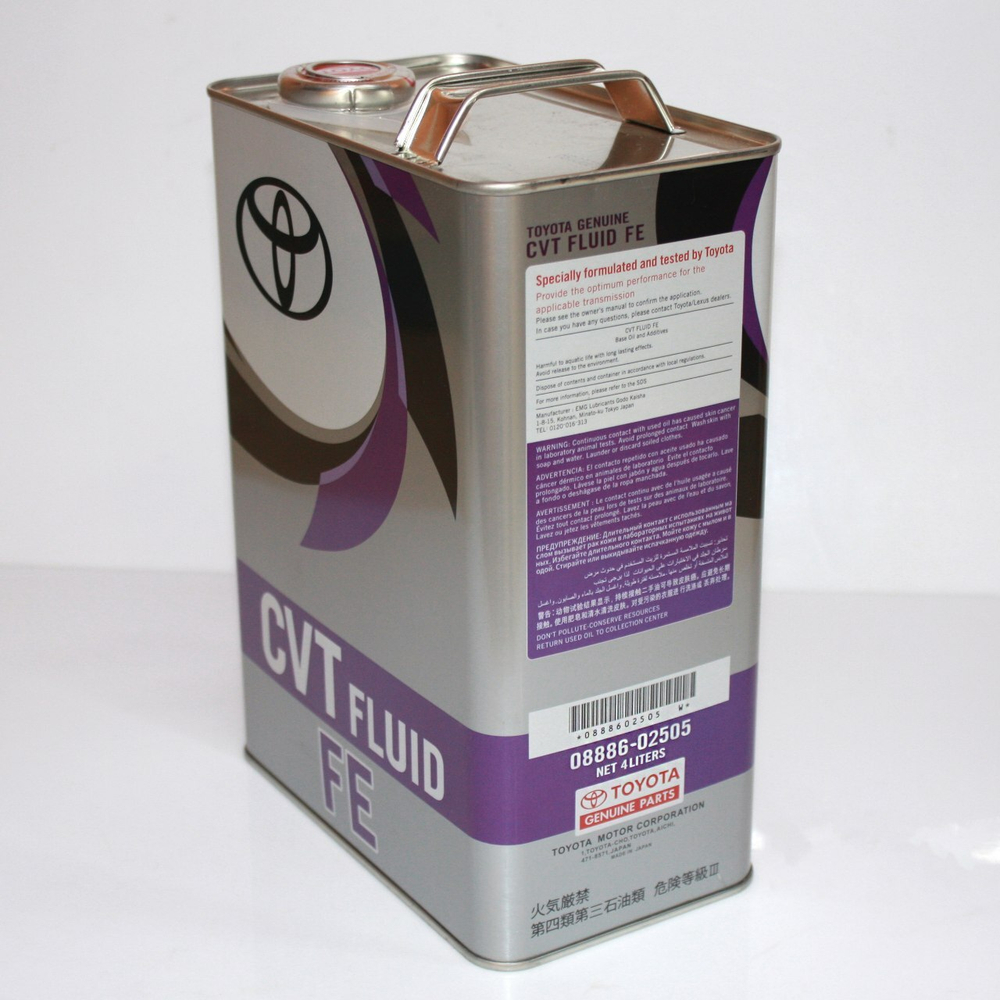 Масло трансмиссионное 0888602505 Toyota CVT FLUID FE 4л