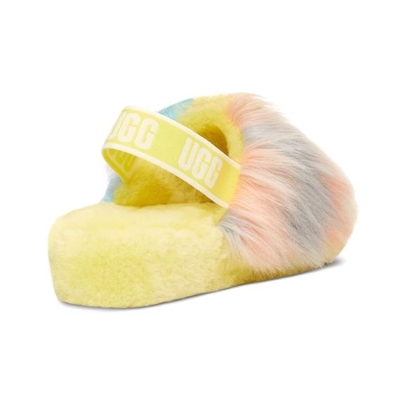 Ugg Fluff Yeah Slide Tie Dye 'Yellow'