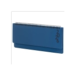 Планинг датированный 2026 305х140 мм BRAUBERG "Up", под кожу, синий, 117235