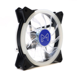 Вентилятор Mastero MF-120, 120мм, 1500rpm, 3-pin+Molex, белый/RGB, 45CFM, 18дБ (MF120RGBV1)