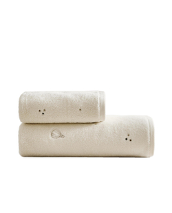 Zara Home Полотенце для лица и рук из хлопка, бежевый · 4680/013