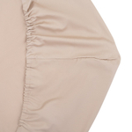 Простыня на резинке из сатина бежевого цвета из коллекции essential, 180х200 см