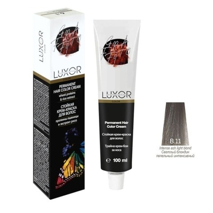 8.11 GR Светлый блондин пепельный интенсивный крем-краска LUXOR Professional 100мл