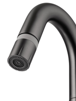 Смеситель для раковины с выдвижным изливом WONZON & WOGHAND, Темный графит (WW-FE01L212-BGG)