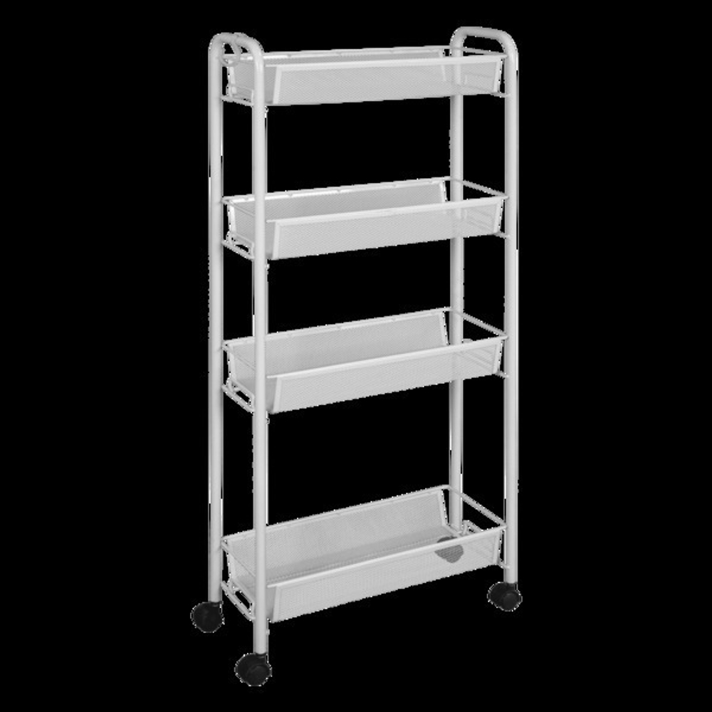 Этажерка 4х-секционная «Ладья 14 К», цвет серый, 45*18*98,5см