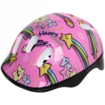 Коньки роликовые раздвижные Happy Star 668AT в наборе: шлем, защита, размер S (29-33), розовый