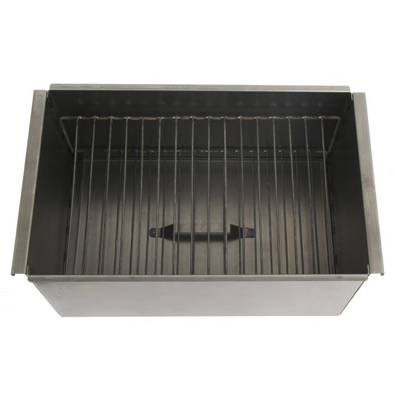 Коптильня двухъярусная Тонар с поддоном для сбора жира 450х280х240 (сталь 1,5 мм) (К-001)