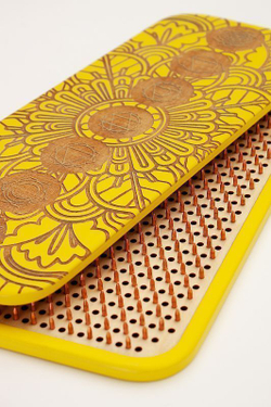 Доска садху Чакры темные медные гвозди