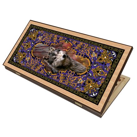 Нарды + Шашки Сирия Волк большие (Россия, дерево, 60 см), Partida