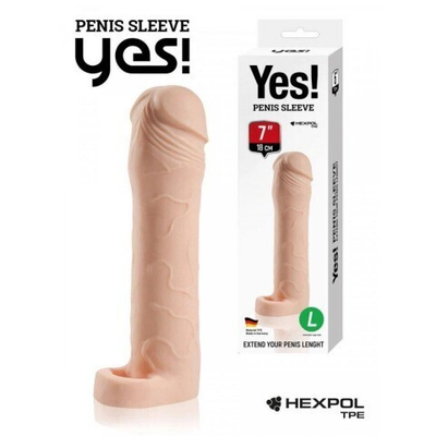 Насадка-удлинитель Yes! с втулкой, L, длина 19 см, диаметр 3.1 см