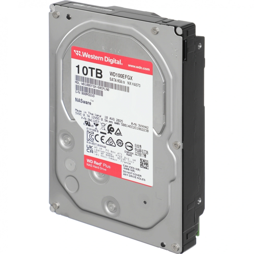 Жесткий диск WD SATA-III 10TB WD100EFGX NAS Red Plus