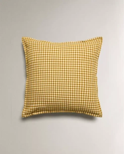 ZARA HOME НАВОЛОЧКА ДЛЯ ДЕКОРАТИВНОЙ ПОДУШКИ В КЛЕТКУ, ЖЕЛТЫЙ
