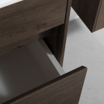 Тумба под раковину Vincea Chiara 600 подвесная, 1 выкатной ящик soft-close, R.Oak