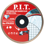 (ХОС) Диск алмазный отрезной сплошной P.I.T. 230x25,4/22,4x1,8 мм (ACTW03-C230A)