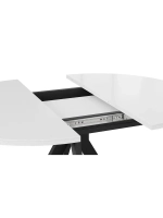 Стол кухонный Стекло глянцевое мрамор 100(132)х75х75 см