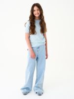 Джемпер для девочки 1384 голубой