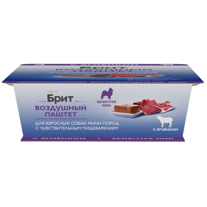 Воздушный паштет Brit Premium для собак мини пород с чувствительным пищеварением, ягнёнок
