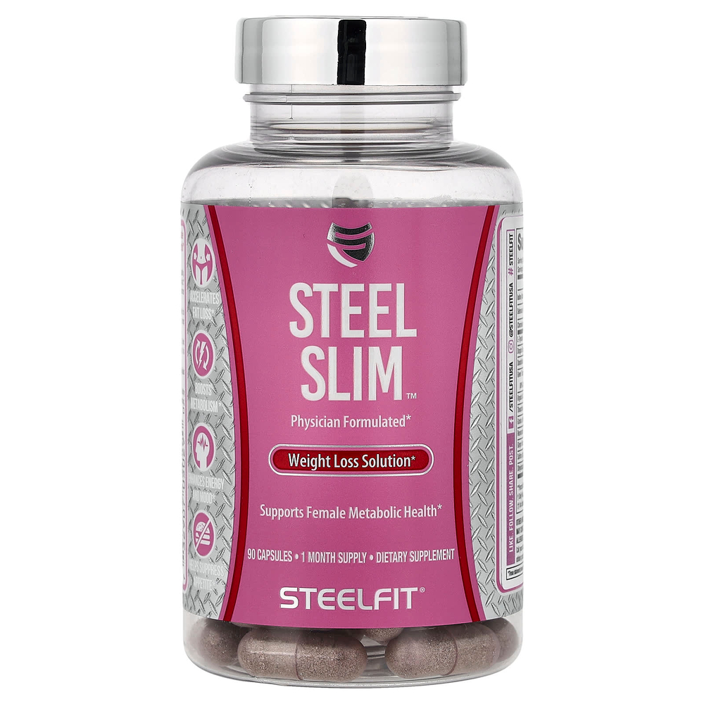 SteelFit, Steel Slim™, средство для снижения веса, 90 капсул