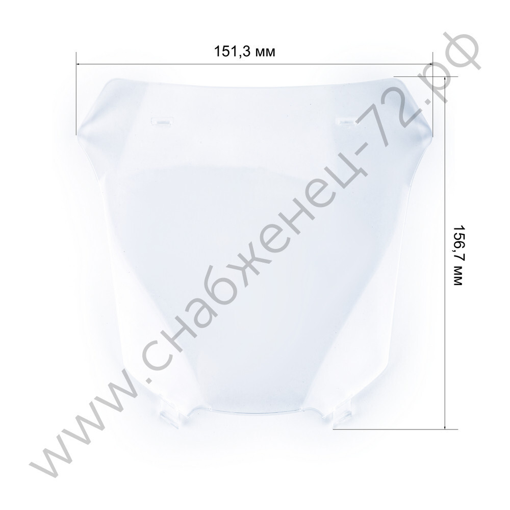 Поликарбонатное стекло внешнее 156.7х151.3х29.5 TOPSHIELD