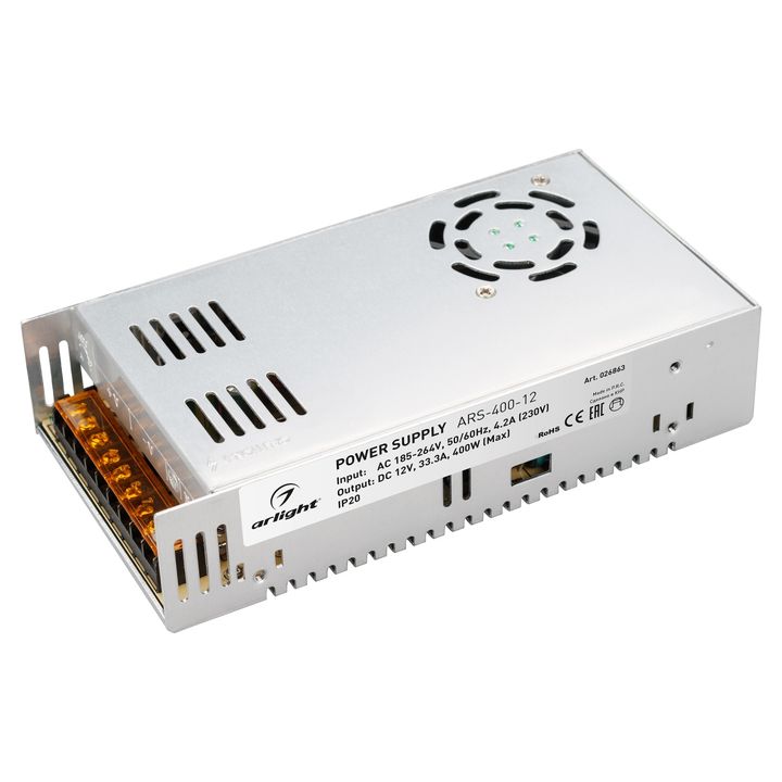 Блок питания Arlight ARS-400-12 12V 400W IP20 3,3A 026863