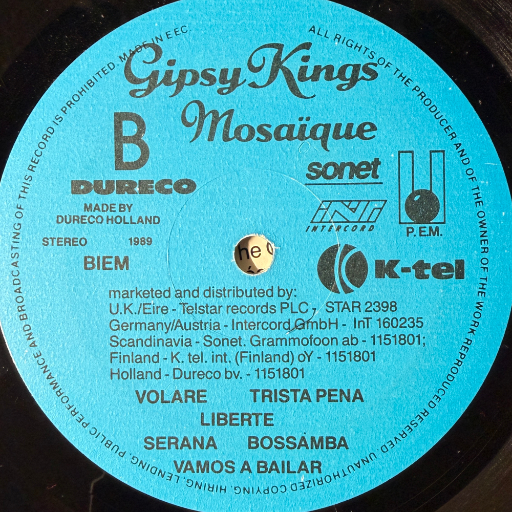 Gipsy Kings ‎– Mosaique (Голландия 1989г.) Т