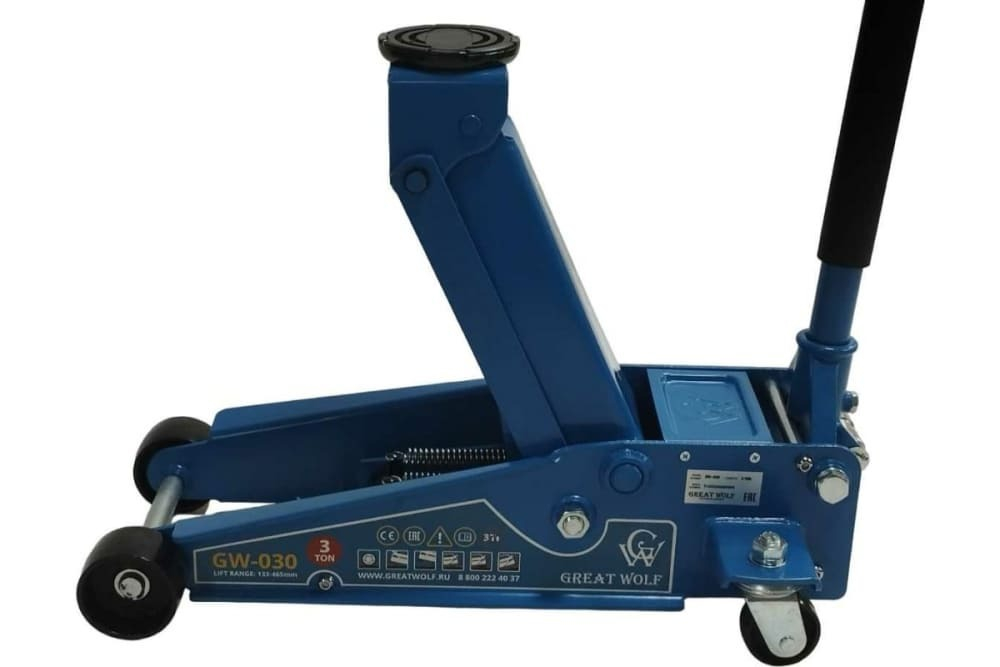 Гидравлический подкатной домкрат GW-030 3т, 133-465 мм Great Wolf