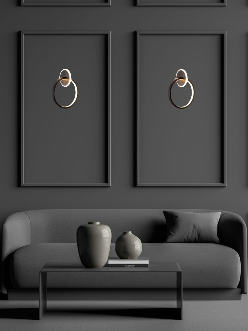 Светильник подвесной светодиодный Lanbos, 6 Вт LED, 3 кв м, черный