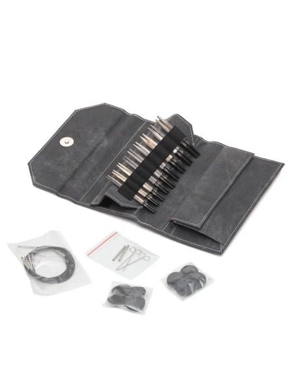 Набор съемных спиц 12 см 12 пар Driftwood Grey Lykke