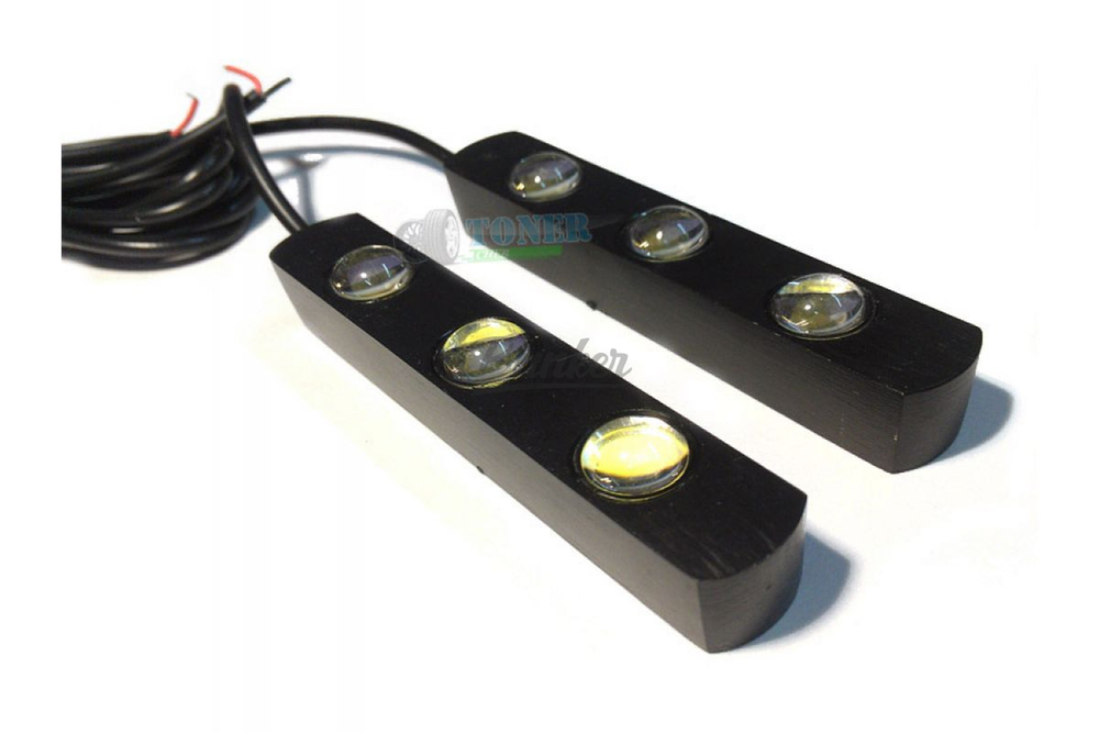 ДХО DRL 2х3 LED (линзованные), (компл.)