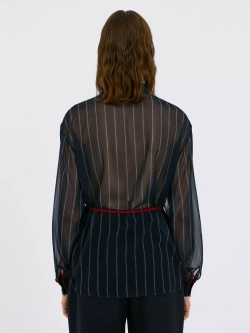 Блуза из шифона в полоску ola ola OLA OLA