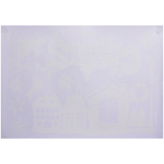 Наклейка на стекло «Зимняя упряжка» 50*35 см (диаметр рулона 4 см)