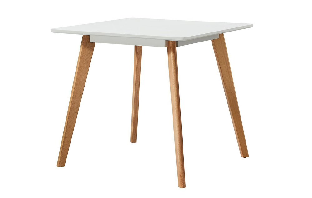 Стол M-407/80 белый матовый/бук