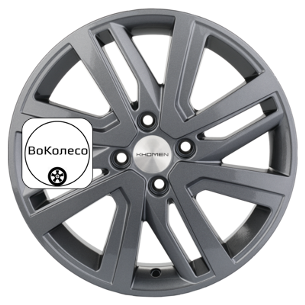 6x16/4x100 ET46 D54,1 KHW1609 (Rio II/Solaris II) Gray Khomen Wheels