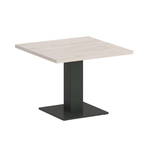 Onix Direct Стол журнальный квадратный O.SJ-2 Денвер Светлый/Металл Антрацит 600*600*450