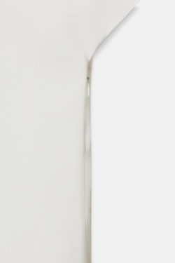 ZARA ТОП С КОРОТКИМИ РУКАВАМИ — ZW COLLECTION, ЖЕЛТОВАТО-БЕЛЫЙ