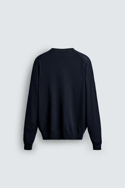 ZARA КАРДИГАН ИЗ 100% ШЕРСТИ, МОРСКОЙ СИНИЙ