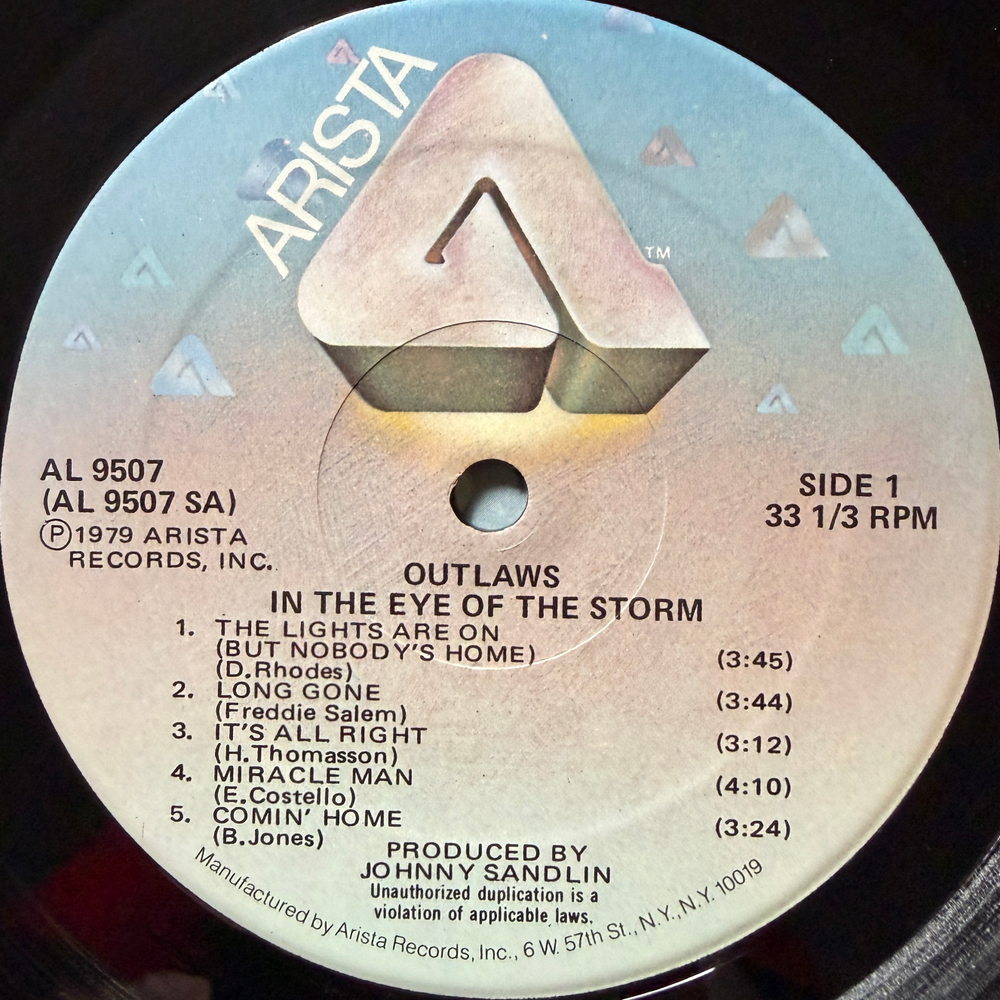 Outlaws ‎– In The Eye Of The Storm (США 1979г.)