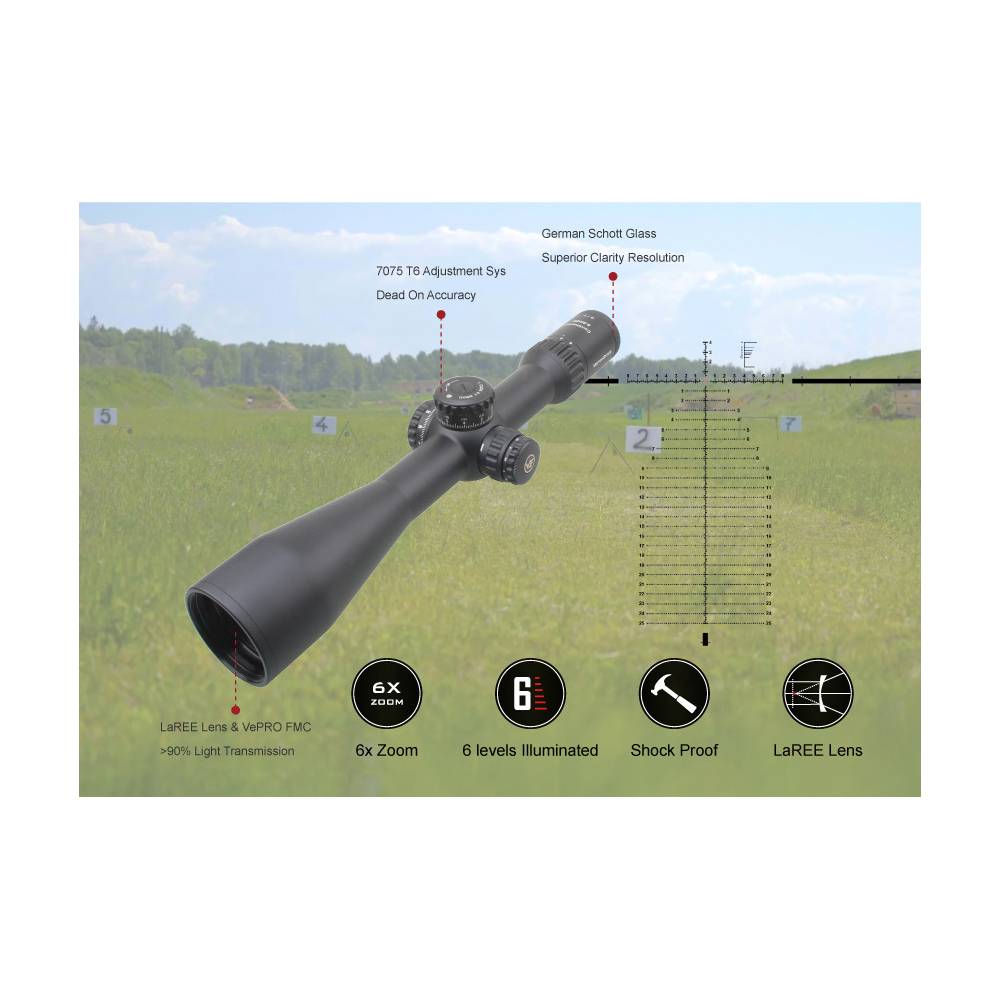 Оптический прицел Vector Optics Continental 5-30x56 Ranging FFP ( Сетка VEC-MBR / с подсветкой )