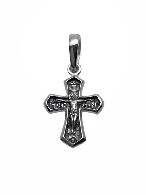 Крест из серебра/Чернение