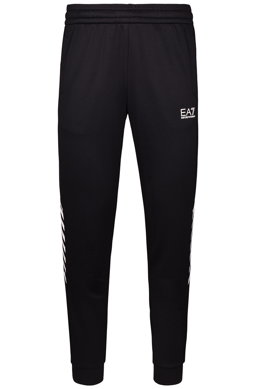 Мужские теннисные штаны EA7 Man Jersey Trouser - черный