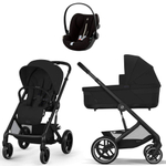 Коляска Cybex Balios S Lux BLK complete Cloud G Moon Black Plus Base G 4 в 1 Moon Black с дождевиками