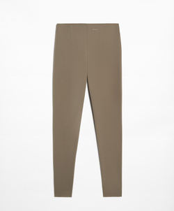 OYSHO Легинсы с высокой посадкой и застежкой-молнией длиной 65 см, коричнево-серый