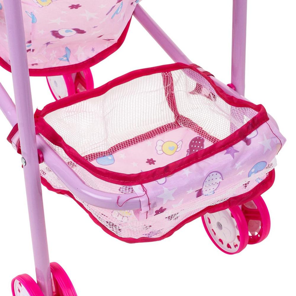 Коляска для кукол сидячая, пакет 3288-4（浅紫）