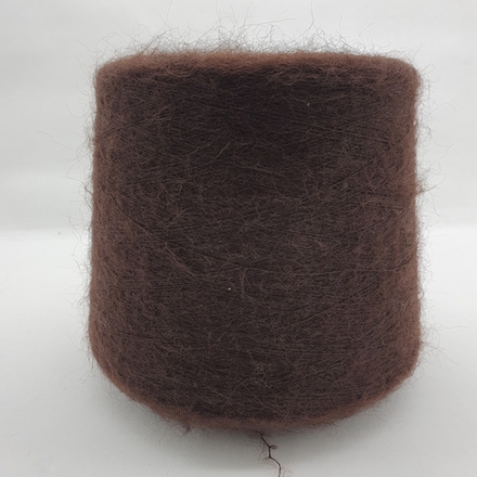 Пряжа Ilaria Aurora  (67% кидмохер, 5% меринос, 28% па) 1000м/100гр, горький шоколад